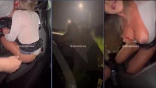 Aline Limas, que é atraente, do aplicativo de encontros Privacy fudendo gostoso com o motorista do Uber em troca da viagem