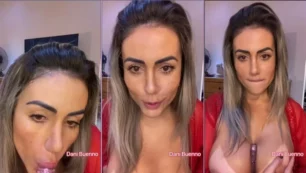 Dani Buenno mostra as teta grandes