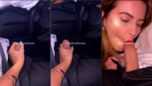 A influenciadora Aline Limas faz video privê transando no carro com ator pornô famoso