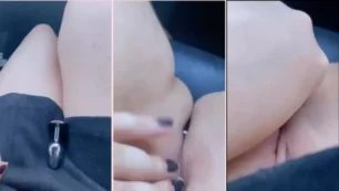 Alexia Loren é flagrada de forma amadora no mercado, usando uma saia curta sem calcinha e com um plug anal.