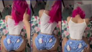 Ele fez sexo gostoso com a ruiva Lulu sem proteção, enquanto ela gemia de prazer de quatro
