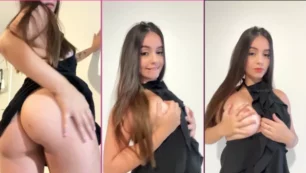 Manu Weinf mostrando as teta de forma ousada em um momento íntimo