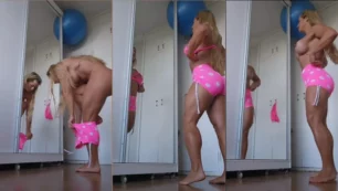 Elisa Mirsky foi pega trocando de roupa em um flagra de câmera escondida
