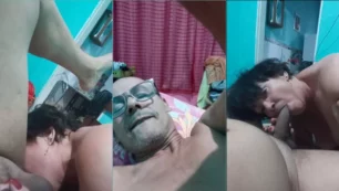 Minha esposa me fazendo um oral maravilhoso