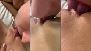 Steffy Moreno sentindo prazer com a língua molhada do parceiro em sua buceta