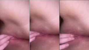 Vanessa Brazz está sem roupa se masturbando, com a bucetinha toda molhadinha de excitação