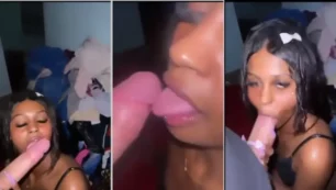 Moreninha novinha fazendo aquele serviço gostoso no mermão bombadão