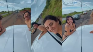 Amigos íntimos com peladas do Job mostrando os peitos