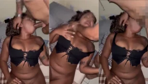 Sexo oral amador no Brasil, com uma mulata dando aquela chupada caprichada e cheia de vontade
