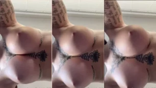 Sasha Alexandria rebolando seus peitões grandes e empinados bem de pertinho