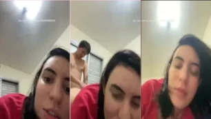 Deixando o bundão da influencer pronto pra saborear ao vivo
