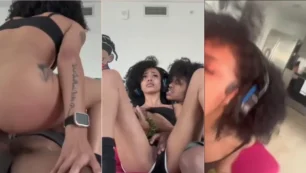 Cavala irresistível fazendo strip e mostrando a intimidade ao vivo na transmissão!