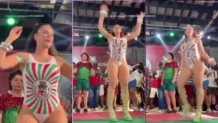 Paolla Oliveira, a danadinha, foi flagrada mostrando todo seu rebolado incrível durante o carnaval!