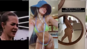 Delícia da internet, a atriz famosa da Globo tá se exibindo de forma ousada nos stories do Insta, mostrando um pouco de peitinho