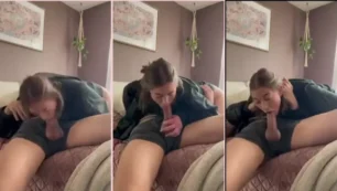 Então, uma metida a safada fazendo um boquete caprichado, mamando bem gostoso com a boca cheia