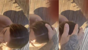 Sexo oral bem safadinho, engolindo tudo que o cara tem pra oferecer até o fundo da garganta