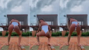 Perfeitinha Mc Mirella dando aquele rebolado no bumbum!