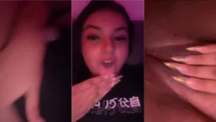 Vídeo quente da Mandy Lia toda animada se acariciando