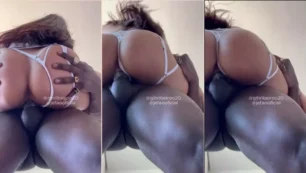 Gih Ribeiro se divertindo em pé com o cara negro todo more negativo